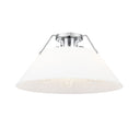 Golden Lighting 3306-3FM BLK-BLK Orwell BLK 3 Light Flush Mount in Matte Black with Matte Black Shade - Crescent Harbor