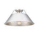 Golden Lighting 3306-3FM BLK-BLK Orwell BLK 3 Light Flush Mount in Matte Black with Matte Black Shade - Crescent Harbor