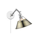 Golden Lighting 3306-A1W Orwell 1 Light Articulating Wall Sconce - Crescent Harbor