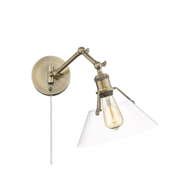 Golden Lighting 3306-A1W Orwell 1 Light Articulating Wall Sconce - Crescent Harbor