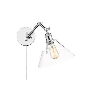 Golden Lighting 3306-A1W Orwell 1 Light Articulating Wall Sconce - Crescent Harbor