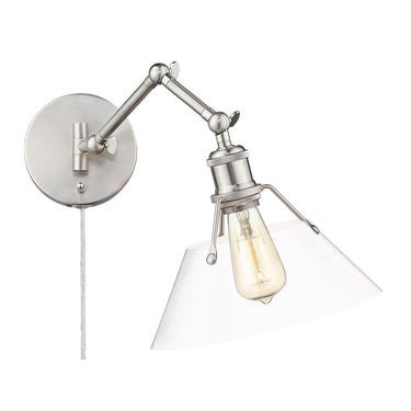 Golden Lighting 3306-A1W Orwell 1 Light Articulating Wall Sconce - Crescent Harbor
