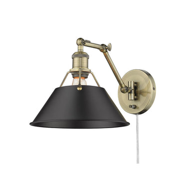 Golden Lighting 3306-A1W Orwell 1 Light Articulating Wall Sconce - Crescent Harbor