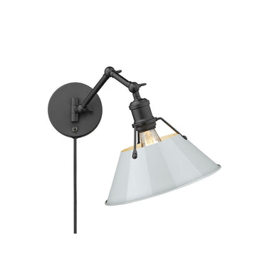 Golden Lighting 3306-A1W Orwell 1 Light Articulating Wall Sconce - Crescent Harbor
