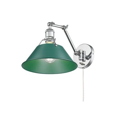 Golden Lighting 3306-A1W Orwell 1 Light Articulating Wall Sconce - Crescent Harbor