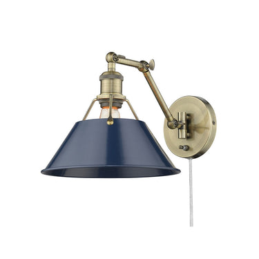 Golden Lighting 3306-A1W Orwell 1 Light Articulating Wall Sconce - Crescent Harbor