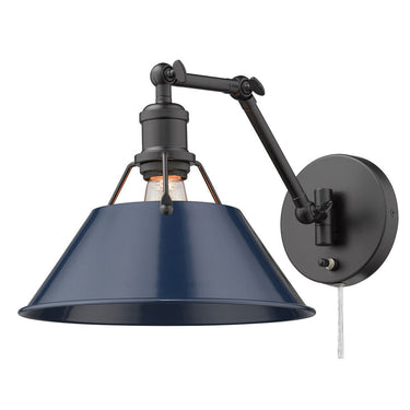 Golden Lighting 3306-A1W Orwell 1 Light Articulating Wall Sconce - Crescent Harbor