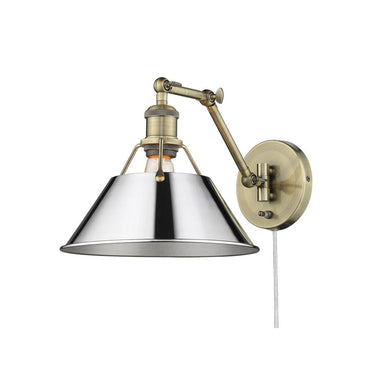 Golden Lighting 3306-A1W Orwell 1 Light Articulating Wall Sconce - Crescent Harbor