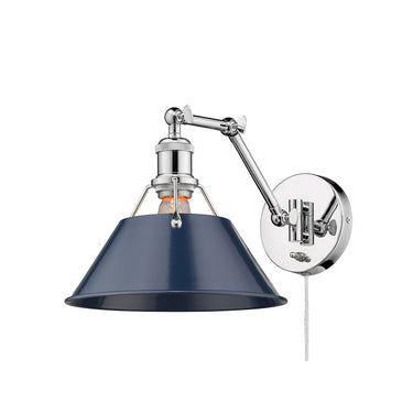 Golden Lighting 3306-A1W Orwell 1 Light Articulating Wall Sconce - Crescent Harbor