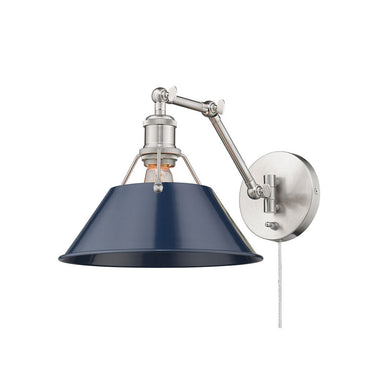 Golden Lighting 3306-A1W Orwell 1 Light Articulating Wall Sconce - Crescent Harbor