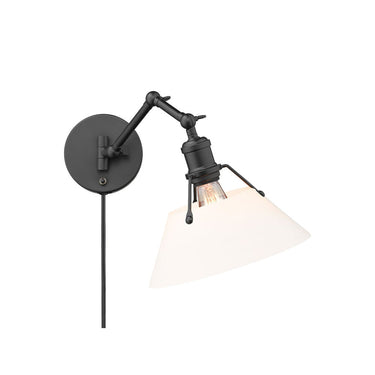 Golden Lighting 3306-A1W Orwell 1 Light Articulating Wall Sconce - Crescent Harbor