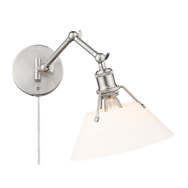 Golden Lighting 3306-A1W Orwell 1 Light Articulating Wall Sconce - Crescent Harbor