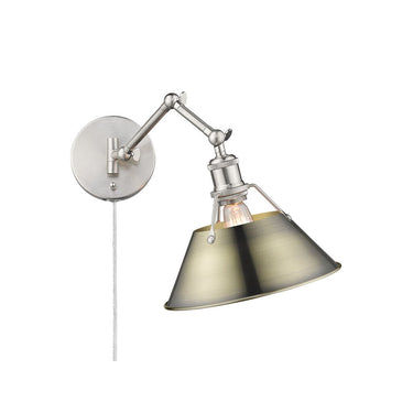 Golden Lighting 3306-A1W Orwell 1 Light Articulating Wall Sconce - Crescent Harbor