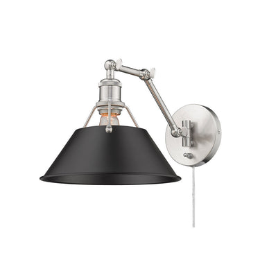 Golden Lighting 3306-A1W Orwell 1 Light Articulating Wall Sconce - Crescent Harbor
