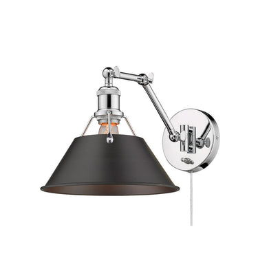 Golden Lighting 3306-A1W Orwell 1 Light Articulating Wall Sconce - Crescent Harbor