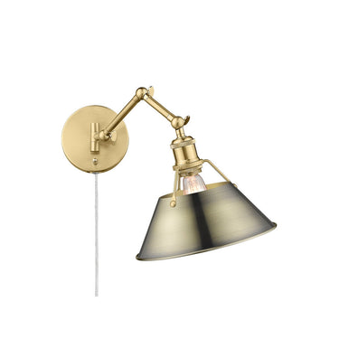Golden Lighting 3306-A1W Orwell 1 Light Articulating Wall Sconce - Crescent Harbor