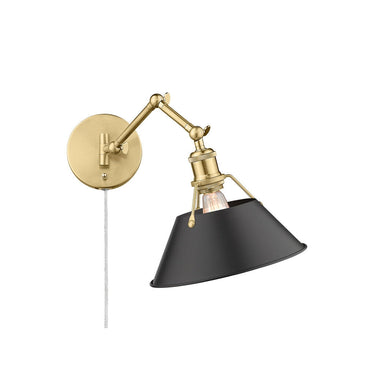 Golden Lighting 3306-A1W Orwell 1 Light Articulating Wall Sconce - Crescent Harbor