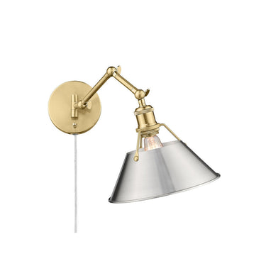 Golden Lighting 3306-A1W Orwell 1 Light Articulating Wall Sconce - Crescent Harbor