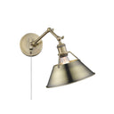 Golden Lighting 3306-A1W Orwell 1 Light Articulating Wall Sconce - Crescent Harbor