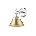 Golden Lighting 3306-BA1 Orwell 1 Light Bath Vanity - Crescent Harbor