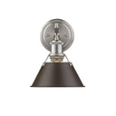 Golden Lighting 3306-BA1 Orwell 1 Light Bath Vanity - Crescent Harbor