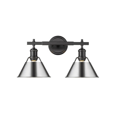 Golden Lighting 3306-BA2 2 Light Bath Vanity - Crescent Harbor