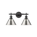 Golden Lighting 3306-BA2 2 Light Bath Vanity - Crescent Harbor