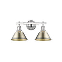 Golden Lighting 3306-BA2 2 Light Bath Vanity - Crescent Harbor
