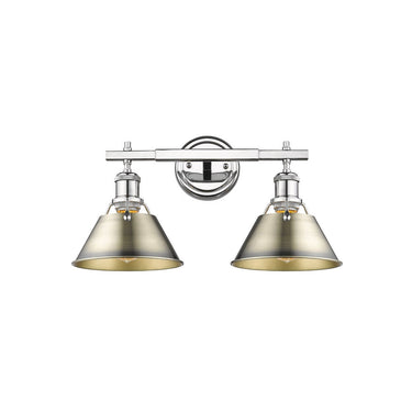 Golden Lighting 3306-BA2 2 Light Bath Vanity - Crescent Harbor