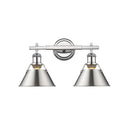 Golden Lighting 3306-BA2 2 Light Bath Vanity - Crescent Harbor