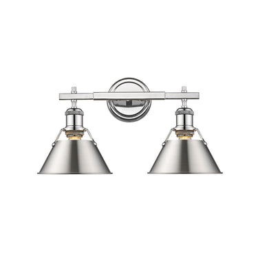 Golden Lighting 3306-BA2 2 Light Bath Vanity - Crescent Harbor