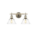 Golden Lighting 3306-BA2 2 Light Bath Vanity - Crescent Harbor
