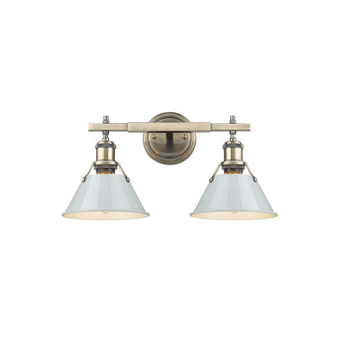 Golden Lighting 3306-BA2 2 Light Bath Vanity - Crescent Harbor