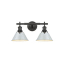 Golden Lighting 3306-BA2 2 Light Bath Vanity - Crescent Harbor