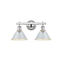 Golden Lighting 3306-BA2 2 Light Bath Vanity - Crescent Harbor