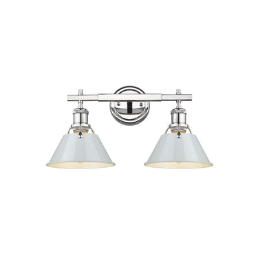 Golden Lighting 3306-BA2 2 Light Bath Vanity - Crescent Harbor