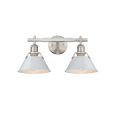 Golden Lighting 3306-BA2 2 Light Bath Vanity - Crescent Harbor