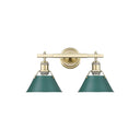 Golden Lighting 3306-BA2 2 Light Bath Vanity - Crescent Harbor