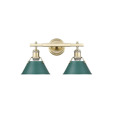 Golden Lighting 3306-BA2 2 Light Bath Vanity - Crescent Harbor