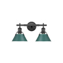 Golden Lighting 3306-BA2 2 Light Bath Vanity - Crescent Harbor