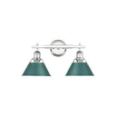 Golden Lighting 3306-BA2 2 Light Bath Vanity - Crescent Harbor