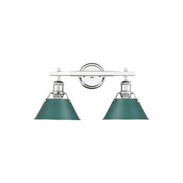 Golden Lighting 3306-BA2 2 Light Bath Vanity - Crescent Harbor