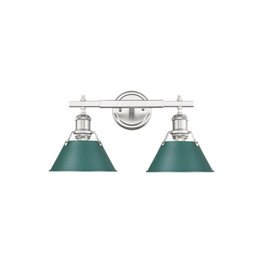 Golden Lighting 3306-BA2 2 Light Bath Vanity - Crescent Harbor