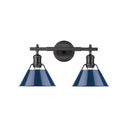 Golden Lighting 3306-BA2 2 Light Bath Vanity - Crescent Harbor