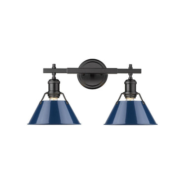 Golden Lighting 3306-BA2 2 Light Bath Vanity - Crescent Harbor