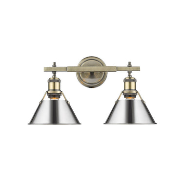 Golden Lighting 3306-BA2 2 Light Bath Vanity - Crescent Harbor