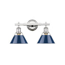 Golden Lighting 3306-BA2 2 Light Bath Vanity - Crescent Harbor