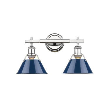 Golden Lighting 3306-BA2 2 Light Bath Vanity - Crescent Harbor