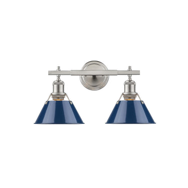 Golden Lighting 3306-BA2 2 Light Bath Vanity - Crescent Harbor