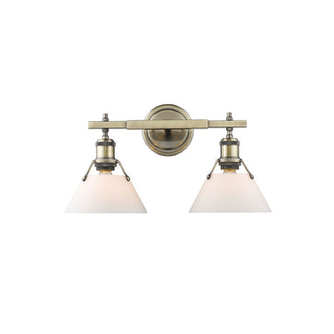 Golden Lighting 3306-BA2 2 Light Bath Vanity - Crescent Harbor